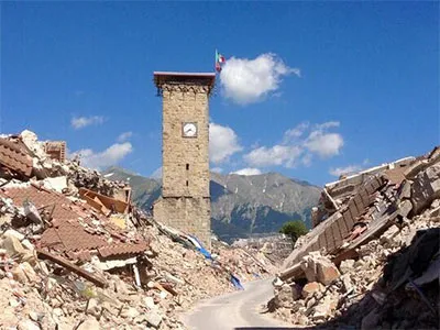 Exploration of post-earthquake Amatrice, an historical town in Central Italy.