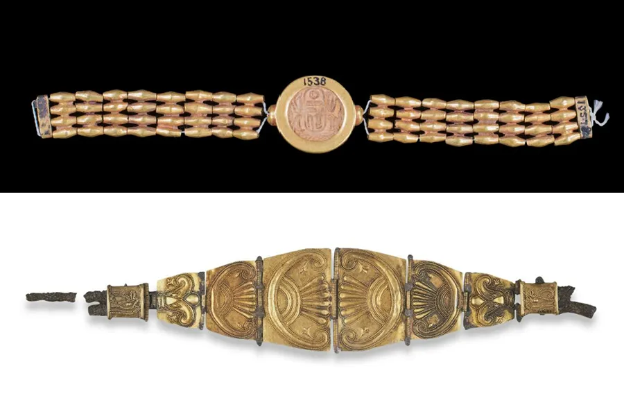 Bracelets from Tharros now at the British Museum.
