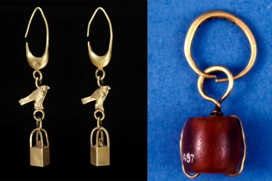 Earrings from Tharros now at the British Museum.
