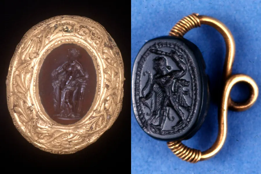 Gems from Tharros now at the British Museum.