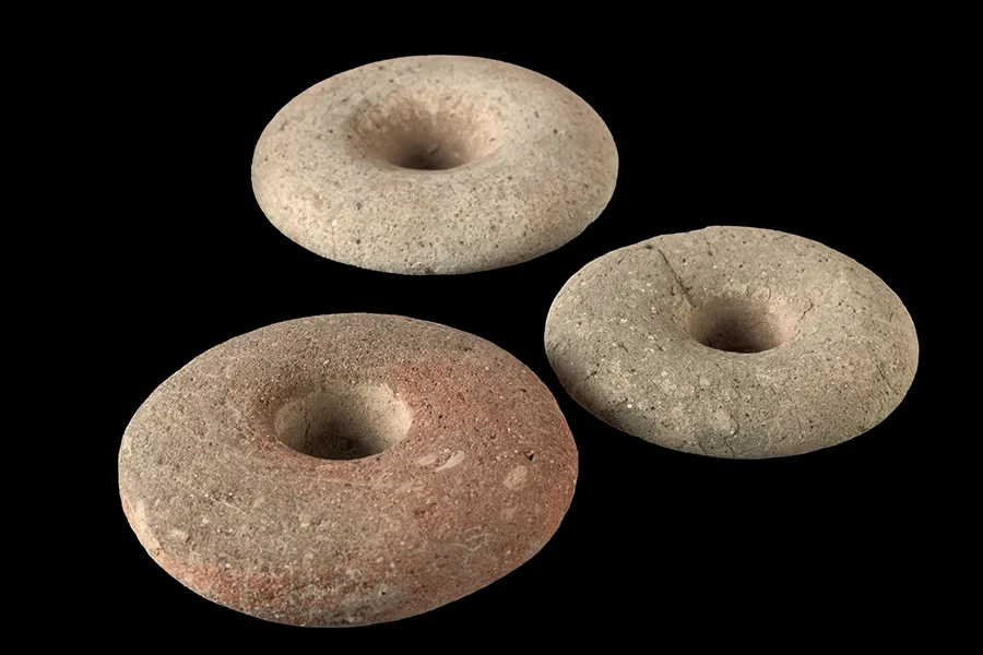 Terracotta rings.